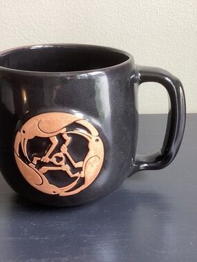 Frankoma “No Wimpy Wines” Ravenswood Winery Black Large Mug 24oz